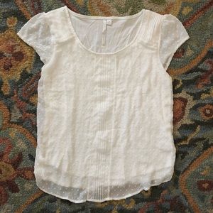 Lauren Conrad Textured Dot Top - M